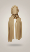 Muted Gold Chiffon Hijab