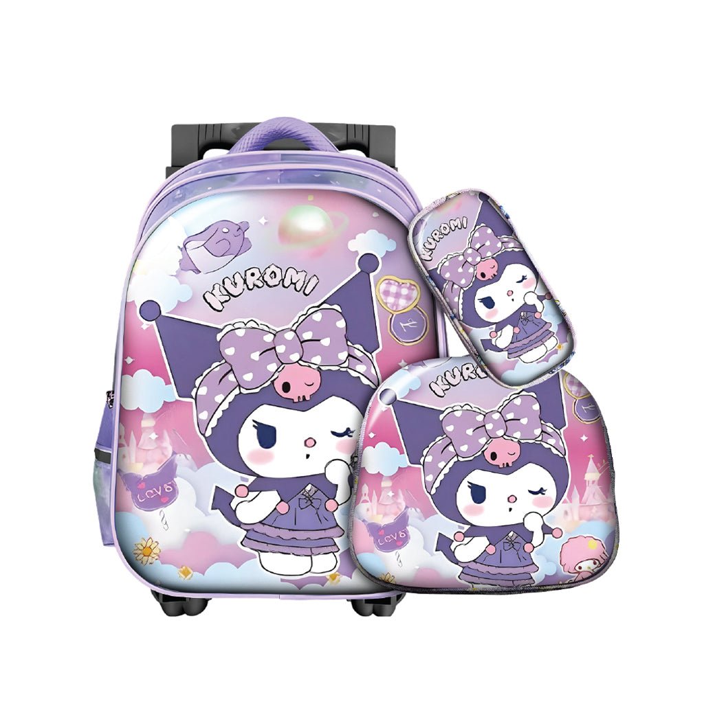 Cartable à Roulettes Trolley, Sac Goûter & Trousse