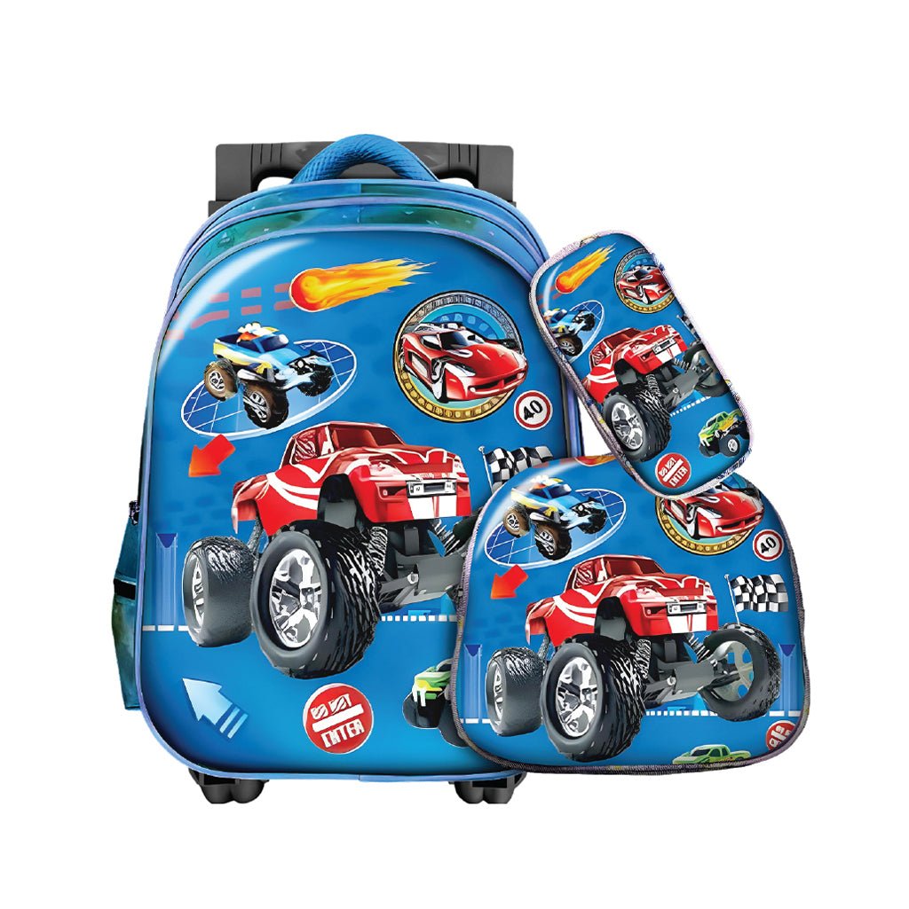 Cartable à Roulettes Trolley, Sac Goûter & Trousse